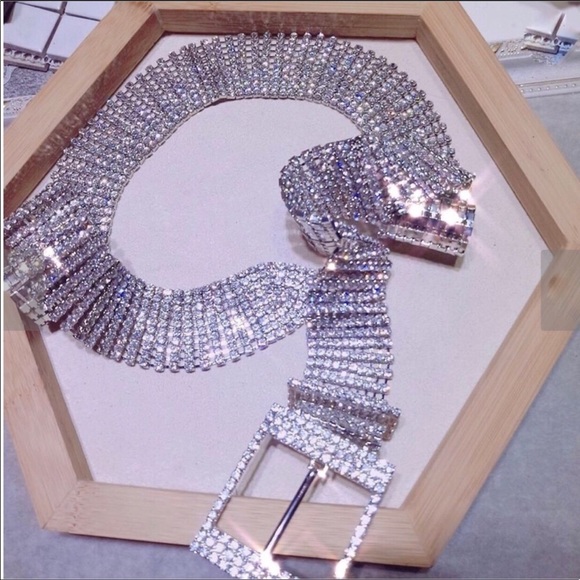 🔥 Rhinestone Crystal Diamond  Belt - Picture 4 of 7